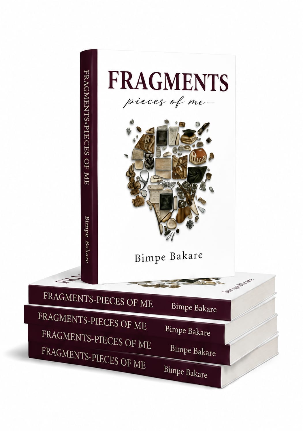 A stack of Fragments paperbacks with one copy standing upright